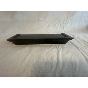 Set of 2 Floating Black Shelves Home Decor GUC